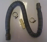 STRETCH DRAIN HOSE 2M 19-22MM WITH JOINER