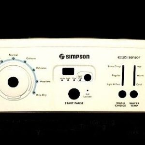 Plate Control Panel Simpson SWT605SA