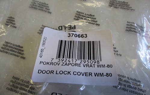 ASKO WASHING MACHINE DOOR LOCK COVER WM80