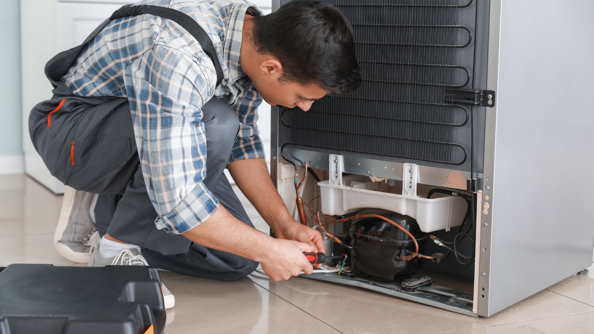 Fixing fridge with genuine kitchen appliance spare parts