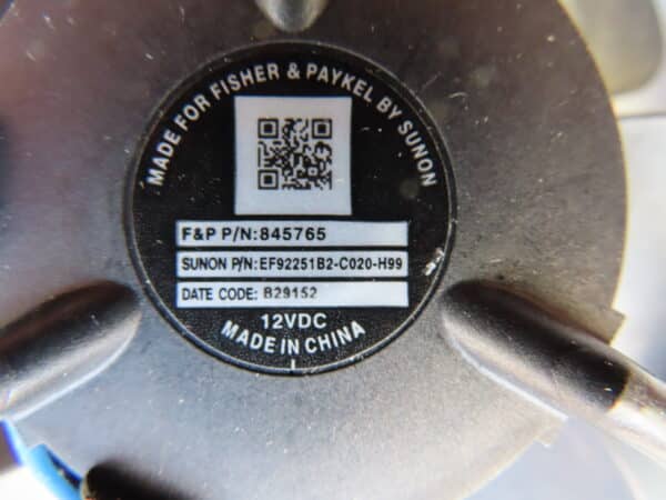 FISHER & PAYKEL FREEZER FAN KIT 790 SERIES P/N 848316P - Image 3