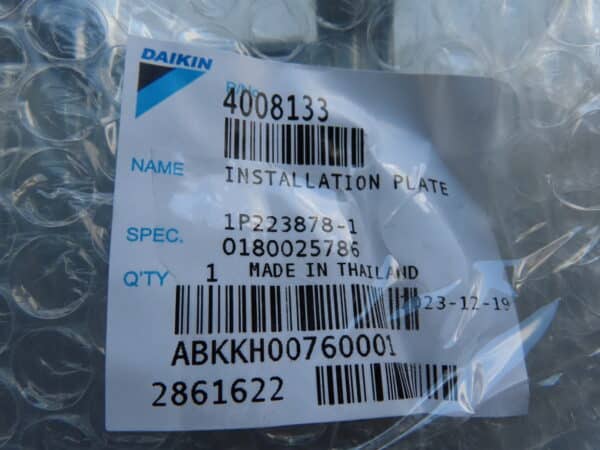 Daikin Installation Plate-GENUINE 4008133 - Image 2