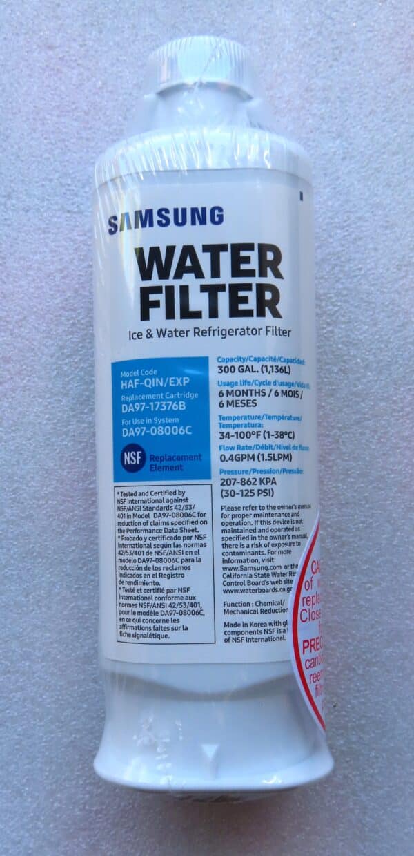 SAMSUNG FRIDGE WATER FILTER DA97-17376B - Image 4