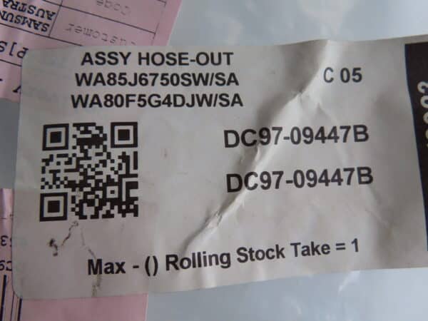SAMSUNG T/L WASHER DRAIN HOSE 1800MM DC97-09447B - Image 2
