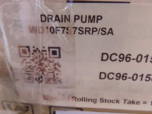 SAMSUNG WASHING MACHINE DRAIN PUMP DC96-01585U - Image 3