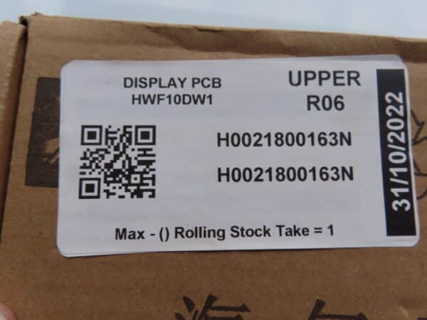 Fisher & Paykel Washing Machine DISPLAY BOARD H0021800163N - Image 2