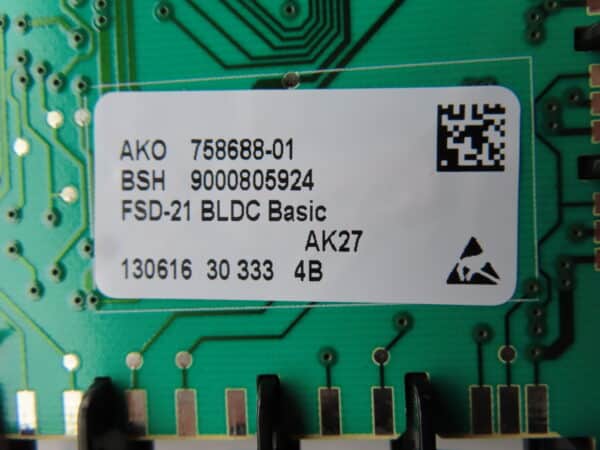 BOSCH W/M CONTROL MODULE 00746890 - Image 2