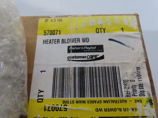FISHER & PAYKEL OVEN HEATER BLOWER 570071 - Image 4