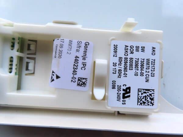 ASKO WASHING MACHINE CONTROL UNIT 440234 - Image 3