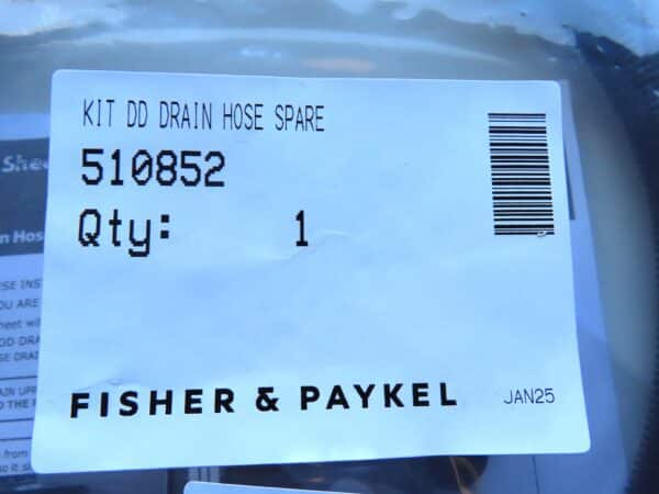 FISHER & PAYKEL DISHDRAWER DRAIN HOSE 3.8MT LONG 510852 - Image 3