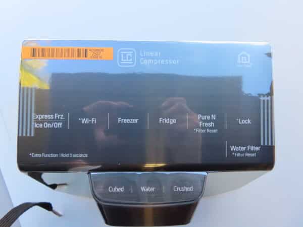 LG FRIDGE DISPLAY COVER ASSEMBLY ACQ88357537