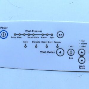 FISHER & PAYKEL WASHING MACHINE PANEL DECAL 429807