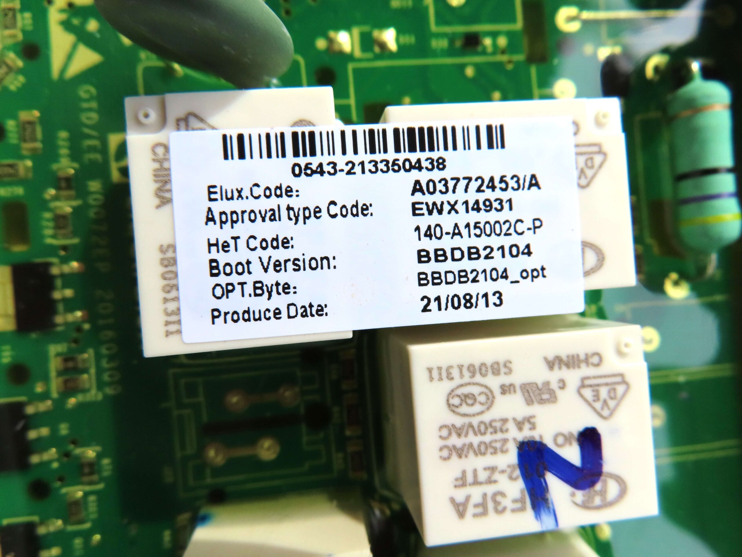 ELECTROLUX WASHING MACHINE MAIN PCB 973914900769006 - Image 6