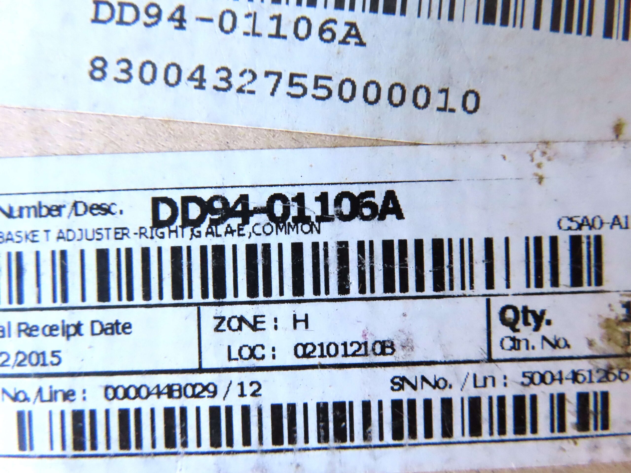 Samsung Dishwasher Right Basket Adjuster DD94-01106A - Image 2