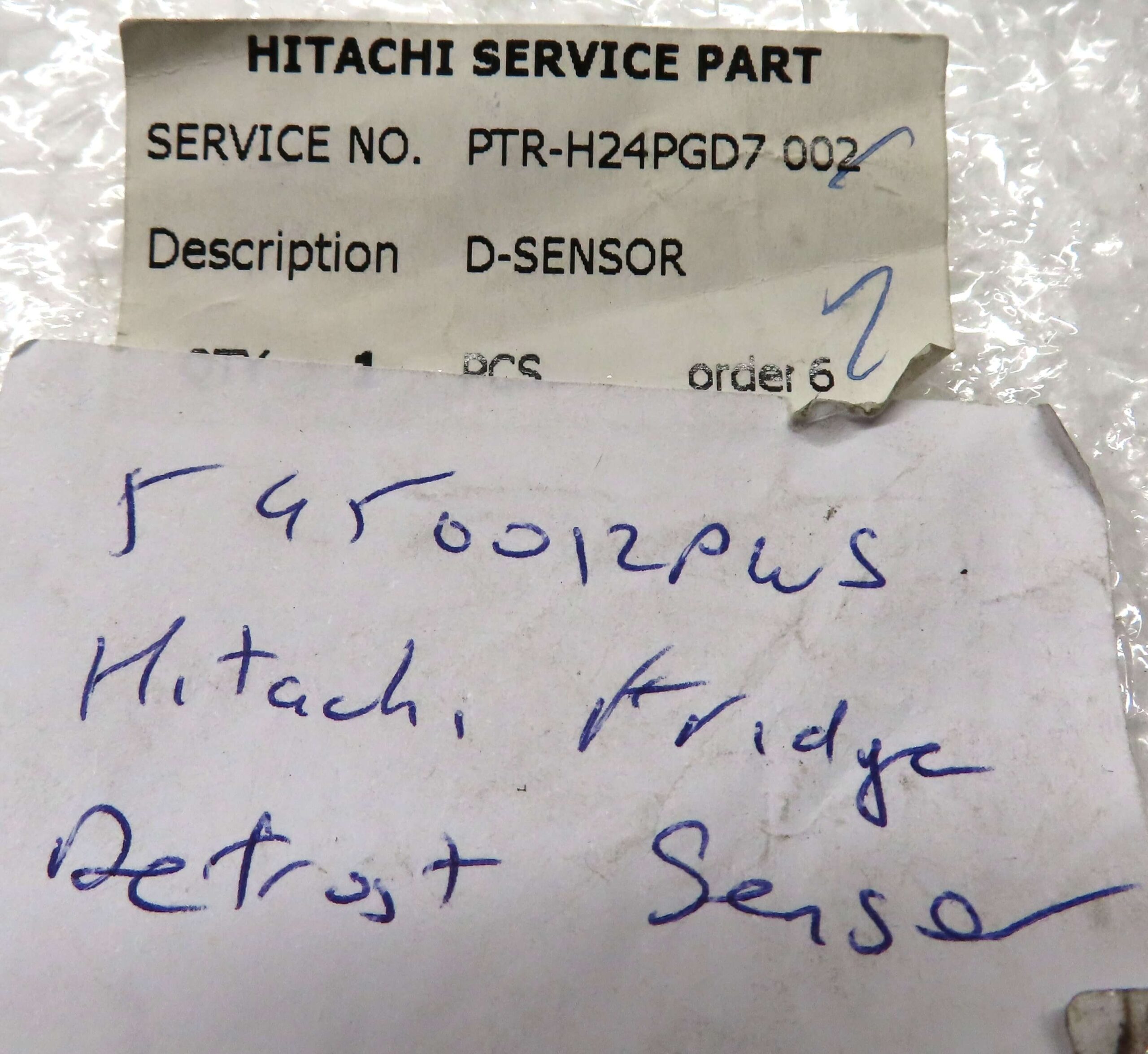 HITACHI FRIDGE DEFROST SENSOR PTR-H24PGD7 002 - Image 2