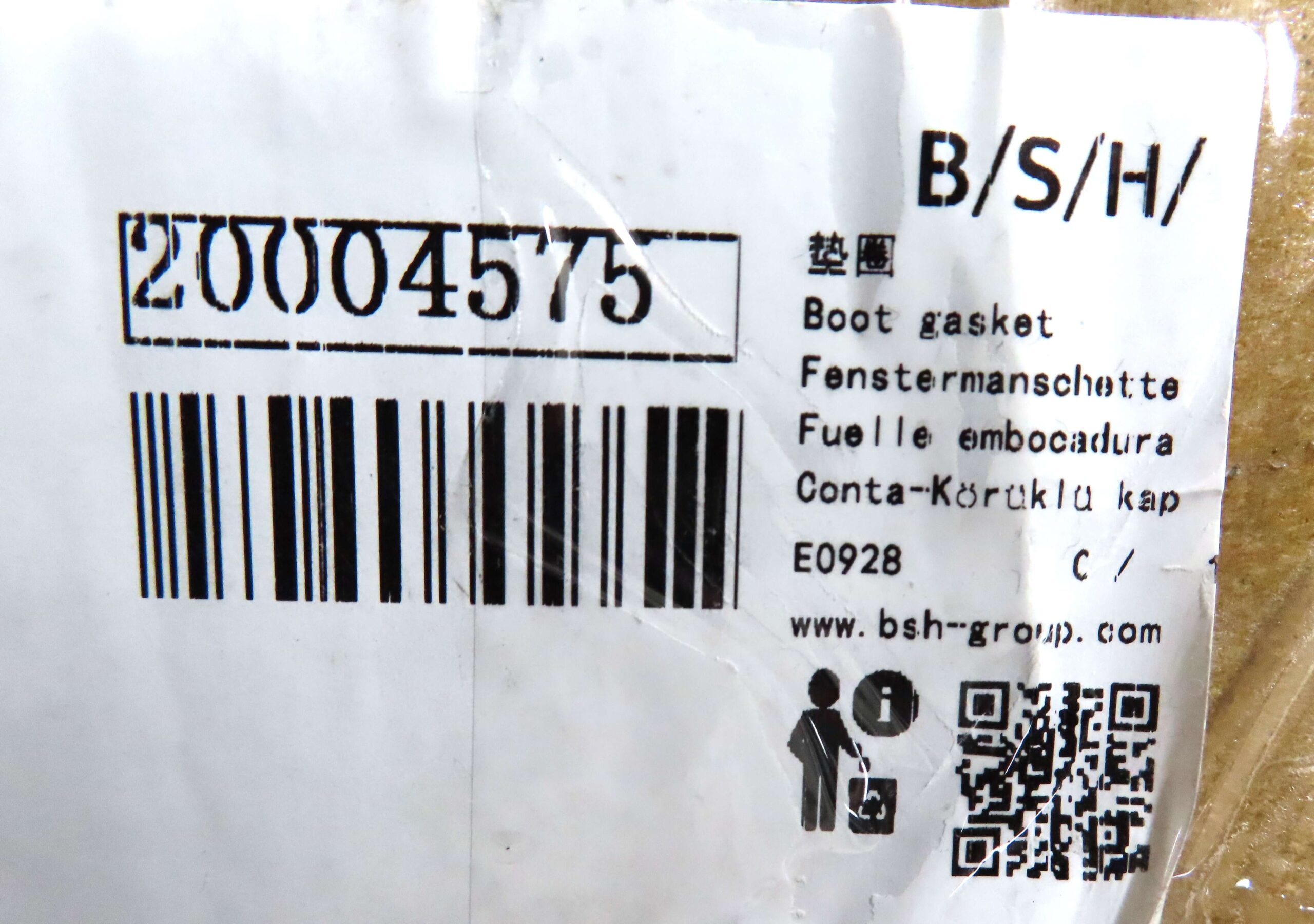 BOSCH WASHING MACHINE DOOR GASKET 20004575 - Image 4