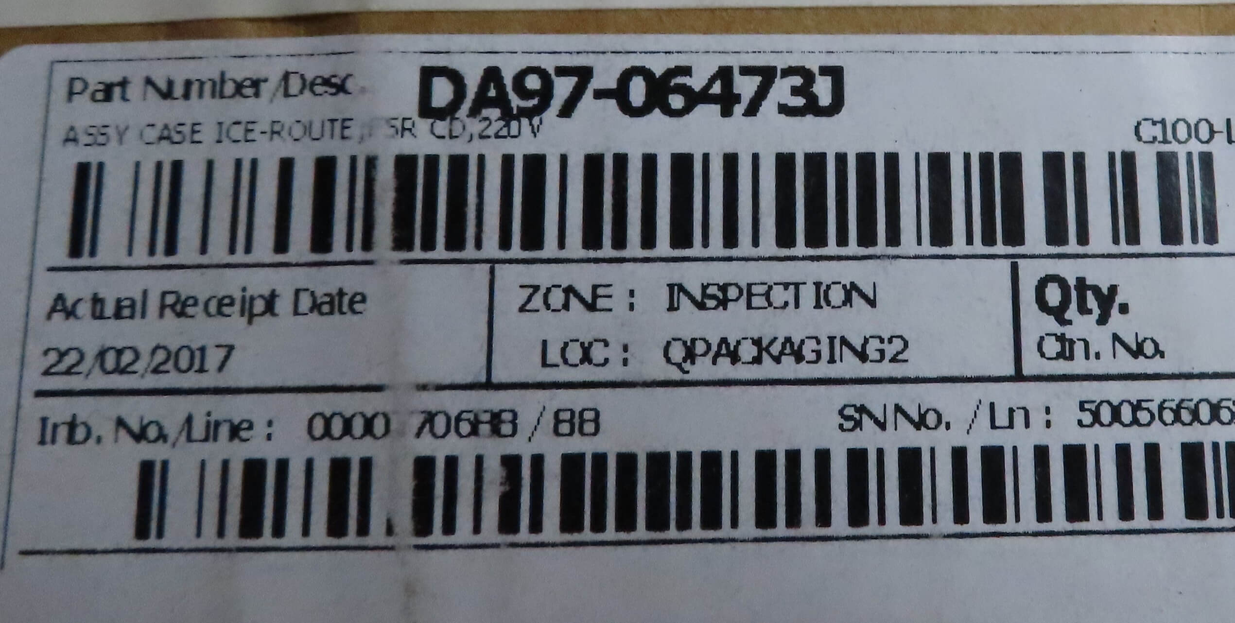 SAMSUNG FRIDGE ICE MAKER CASE DA97-06473J - Image 4