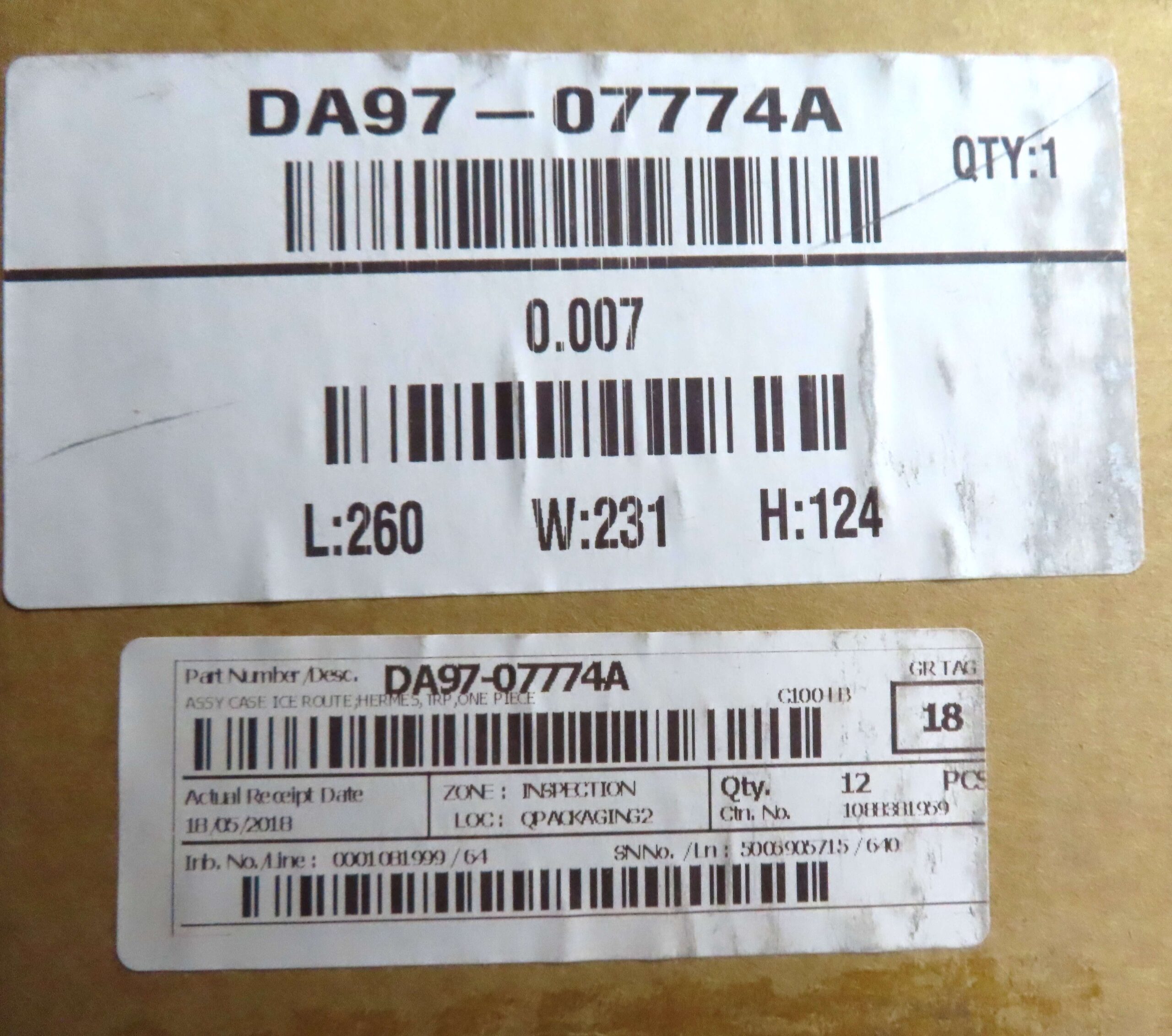 SAMSUNG FRIDGE ICE COVER DISPLAY DA97-07774A - Image 5