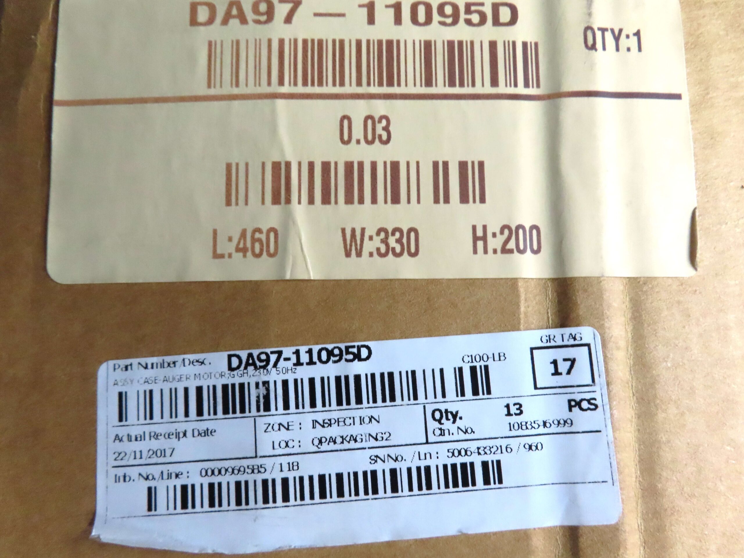 SAMSUNG FRIDGE ICE MAKER & AUGER DA97-11095D - Image 3