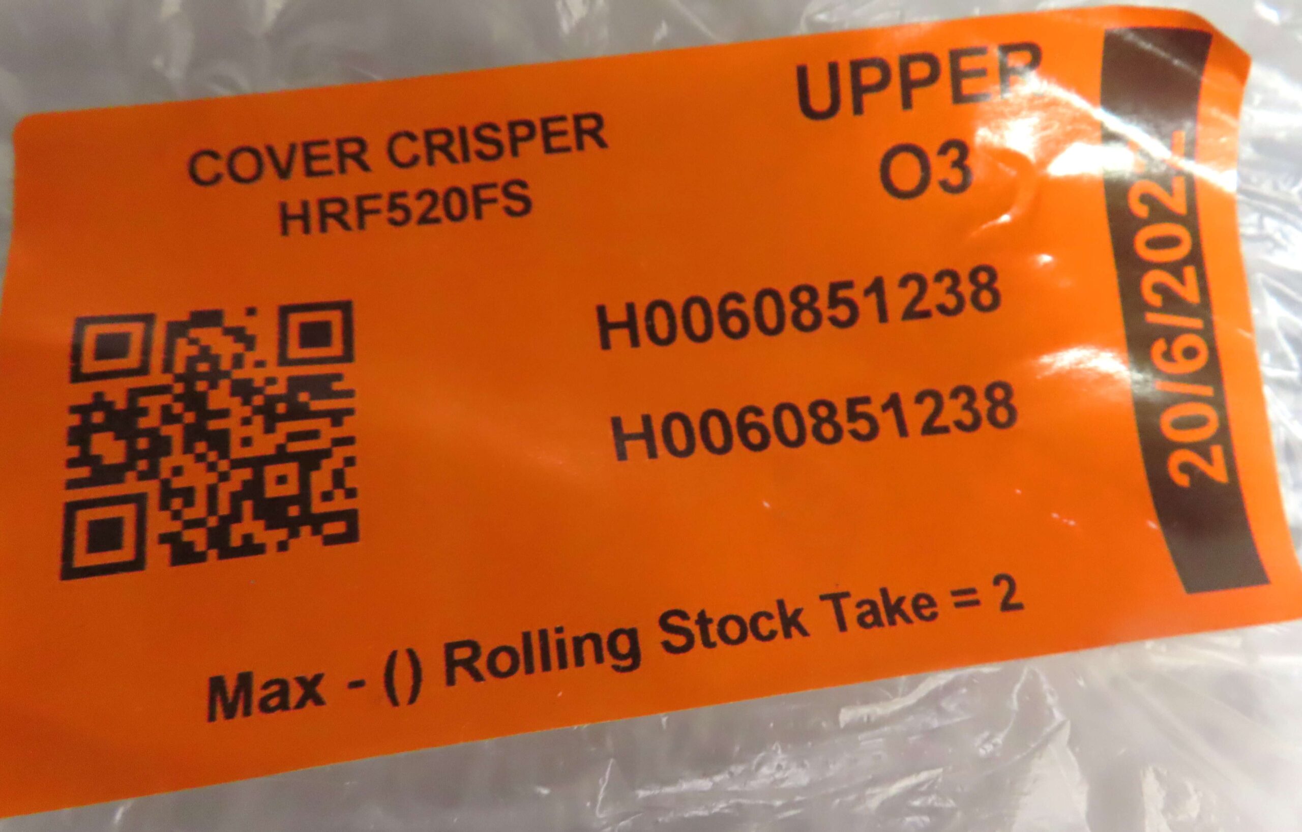 HAIER FRIDGE CRISPER COVER H0060851238 - Image 5
